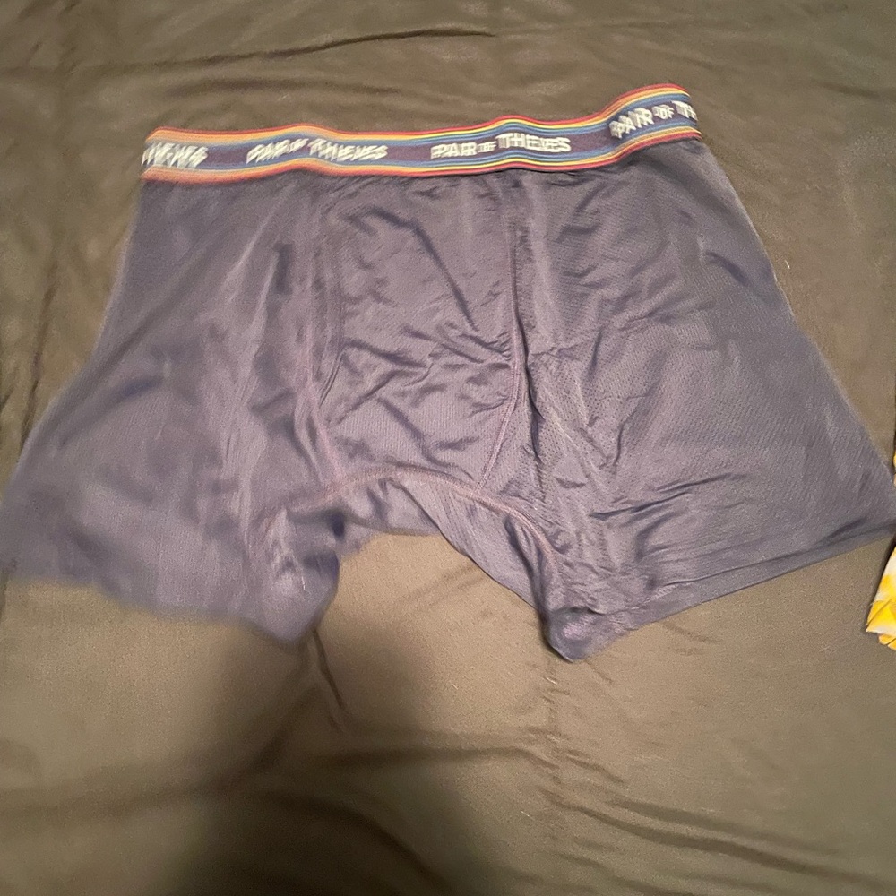 Pair of Thieves Navy Boxer Briefs for Men - Picture 3 of 4